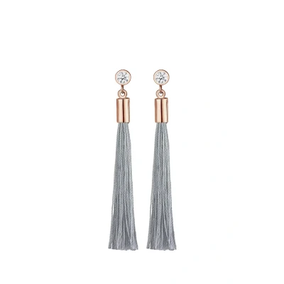 Abbildung von Elli Tassel SOLITÄR GEO Kristalle Ohrringe, Damen, Größe: One Size, Roségold