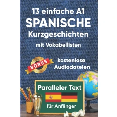 Abbildung von 13 Einfache A1 spanische Kurzgeschichten mit Vokabellisten für Anfänger: Zweisprachiges Buch in Spanisch und Deutsch Paralleler text lernen erwachsene