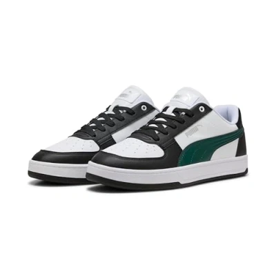 Abbildung von Puma Caven 2.0 Basketballschuh, Größe: 38, White/dark myrtle/black Hochwertiges lederimitat
