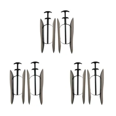 Abbildung von DELFA Stiefelformer Set aus 3 Paar mit innovativem Sensomatic Federelement Stiefelspanner Länge 35 cm