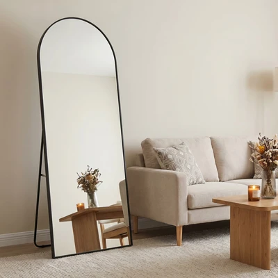 Abbildung von OTTO home Spiegel "Standspiegel Addrik, wahlweise in 2 Größen 150x40cm oder 180x60cm" Ganzkörperspiegel mit Sicherheitsglas, verschiedenen Farben