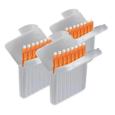 Abbildung von JB White 24 Stück Cerumenfilter für Hörgeräte kompatibel mit Starkey Hear Clear Hörgeräten und Kind evo/evoR Cerumen Filter Höhe: 1,5 mm Durchmesser 1,7 mm, orange