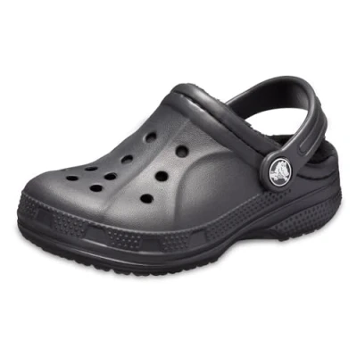Abbildung von Crocs Unisex Kinder Ralen Lined Clog K Holzschuh, Black/Black