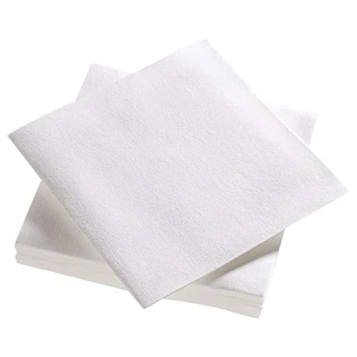 Abbildung von Le Nappage Airlaid Servietten Weiß FSC® zertifizierte Papierservietten Biologisch abbaubar und Kompostierbar Größe 40 x cm 3 lagig Packung mit 25 weißen