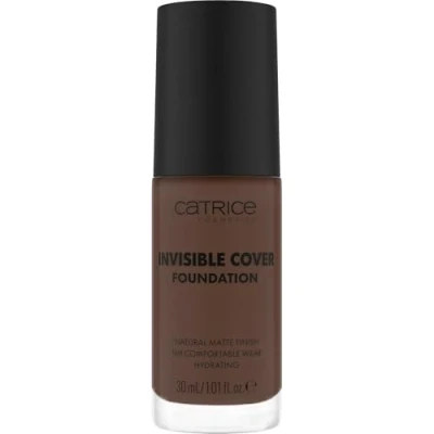 Abbildung von Catrice Invisible Cover Foundation, Nr. 067C, Nude, feuchtigkeitsspendend, langanhaltend, natürlich, für trockene Haut, vegan, ölfrei, ohne Parabene, Mikroplastikpartikel, 1er Pack (30ml)