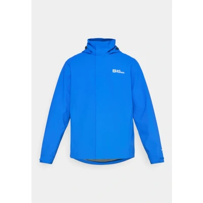 Abbildung von Jack Wolfskin Trailtime Regenjacke / wasserabweisende Jacke, Herren, Größe: Medium, Vibrant blue