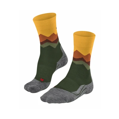 Abbildung von FALKE Herren Wandersocken TK2 Explore M So Wolle Funktionsmaterial antiblasen dick 1 Paar, Grün Vertigo 7962 Crest O, 42 43