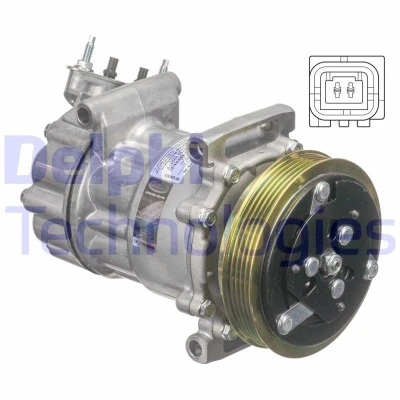 Abbildung von DELPHI CS20538 Kompressor 6V12 PAG 46 mit Kompressoröl MINI: Hatchback, Countryman