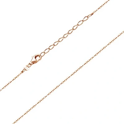 Abbildung von MATERIA Rosegold Halskette Mädchen 36 40cm aus 925 Sterling Silber rose vergoldet Kinderkette verstellbar K111