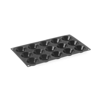 Abbildung von HENDI Silikonform für Tartelettes &oslash; 5 x 2 cm Antihaft 60 &deg;C bis +260 max. 15 kg, Backform aus Silikon