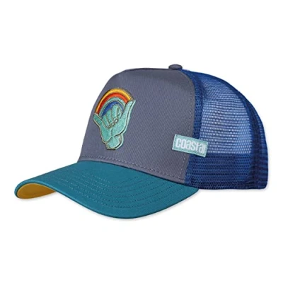 Abbildung von Coastal LGBTQ Shakka (Grey/Petrol) Trucker Cap Meshcap Kappe Mütze Cappy Caps
