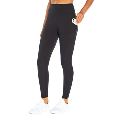 Abbildung von Marika Cameron High Rise Bauchweg Leggings, Damen, knöchellange Tummy Control Legging, schwarz, Medium