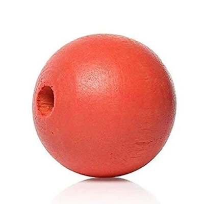 Abbildung von 300 Stück Holzperlen 10mm mit 2,2 3mm Loch Rund Rot zum basteln auffädeln Kugeln Perlen aus Holz Bastelperlen für DIY Schmuck Schmuckherstellung Armbänder Ketten