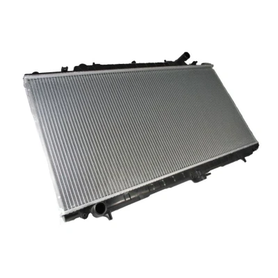 Abbildung von THERMOTEC D71012TT Kühler, Motorkühlung für Fahrzeuge mit Klimaanlage 918 450 26 Schalt /optional Automatikgetriebe Kühlrippen gelötet