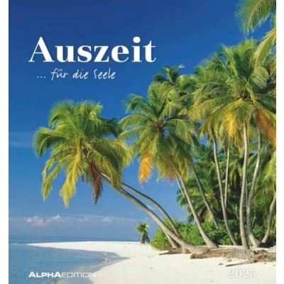Abbildung von Auszeit für die Seele 2025 Postkartenkalender 16x17 cm zum Aufstellen oder Aufhängen Monatskalendarium Gadget Mitbringsel Alpha Edition