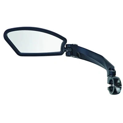 Abbildung von PROPHETE Fahrradspiegel für Linksmontage 360 drehbar, bruchsicherer Edelstahl, geeignet 21 23 mm Lenkerdurchmesser, einfache Klemmbefestigung, schwarz, Langlebig &amp; Sicher