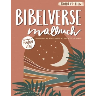 Abbildung von Bibelverse Malbuch: Gottes Wort auf künstlerische Art und Weise entdecken