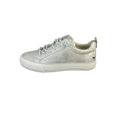Abbildung von Mustang Sneaker low, Damen, Größe: 37, Silber Schuhe
