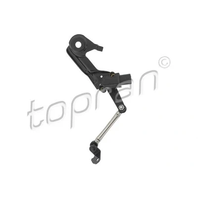 Abbildung von TOPRAN 623 163 Sensor, Xenonlicht (Leuchtweiteregulierung) Hinterachse, links, nur einseitig verbaut mit Halter, Gestänge Koppelstange
