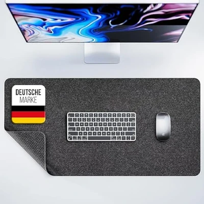 Abbildung von MYMIND® Schreibtischunterlage Filz [Rutschfest] 80x40cm Premium antirutsch XXL Mauspad Schreibunterlage für Homeoffice Schreibtisch Unterlagenmatte Desk Mat Unterlage Büro