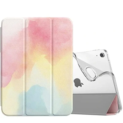 Abbildung von TiMOVO Hülle Kompatibel mit iPad 10 Generation 10,9 Zoll 2022, Dreifach Gefaltet PU Leder Schutzhülle Weich TPU Rückhülle, Auto Schlaf/Aufwach Case für 10, Regenbogen