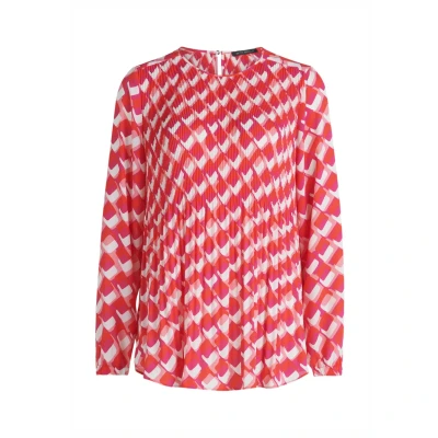 Abbildung von Betty Barclay Schlupf MIT Plissee Bluse, Damen, Größe: 36, Rot weiß