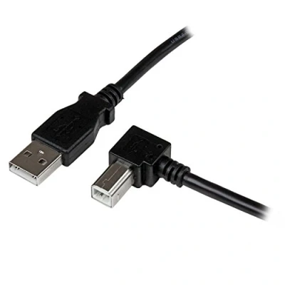 Abbildung von StarTech.com USB 2.0 A auf B Kabel (2m rechts gewinkelt St/St Druckerkabel) Schwarz