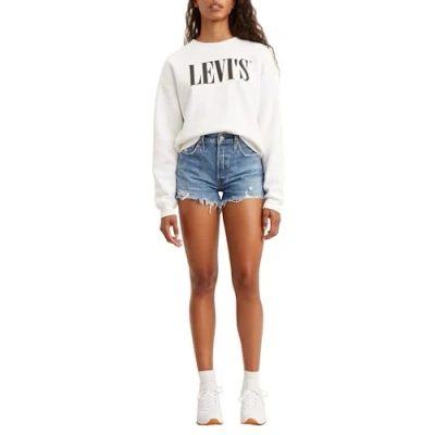 Abbildung von Levi&#039;s Damen 501® Original Shorts Denim Shorts,Oxnard Athens Mid Short,23W