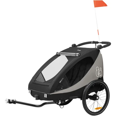 Abbildung von Hauck Dryk Duo Plus Fahrradanhänger, Black