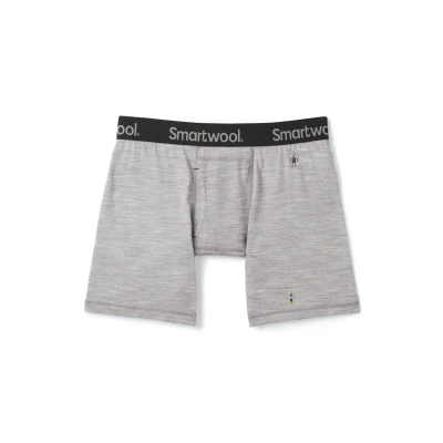 Abbildung von Smartwool Merino Boxer Panties, Herren, Größe: Medium, Light gray heather