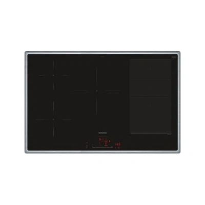 Abbildung von Siemens EX845HVC1E, iQ700 Smartes Induktionskochfeld mit Rahmen, Autark, 80 cm, Schwarz, Bedienung touchSlider, Flexible und Intelligente Kochzonen, powerBoost für schnelleres Kochen, fryingSensor