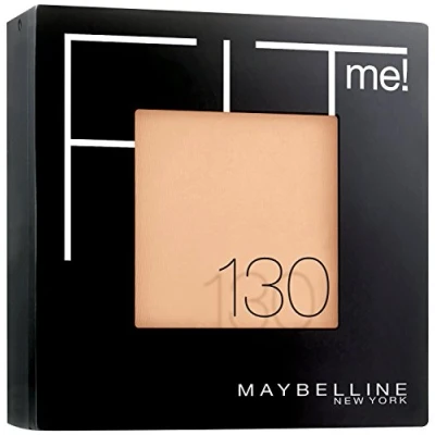 Abbildung von Maybelline New York Puder, Mattierend, porenverfeinernd und langanhaltend, Fit Me! Matte + Poreless, Nr. 130 Buff Beige, 1 x 9g