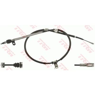 Abbildung von TRW GCH661 Handbremsseil 1674, 1466 Scheibenbremse HYUNDAI: i30 I Hatchback