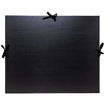 Abbildung von Exacompta 25738E Zeichenmappe (mit Schleifchen für format Din A3, Kraft, 32 x 45 cm) schwarz