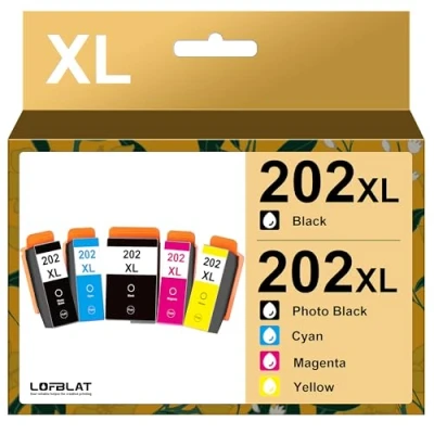 Abbildung von LOFBLAT 202 XL 202XL Druckerpatronen Multipack Ersatz für Epson patronen XP 6100 Expression Premium 6000 6005 6105 XP6000 XP6005(5er Pack)