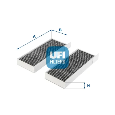 Abbildung von UFI 54.254.00 Innenraumfilter Aktivkohlefilter 259 98 30 PEUGEOT: 308 SW 2, II Hatchback, 508