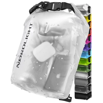 Abbildung von Nordlight Dry Bag 15L Wasserdichter Beutel (Transparent) Packsack Mit Roll Top Verschluss Und Schultergurt Schwimmen, Baden, Strand, Kanu, Stand Up Paddling, Tauchen