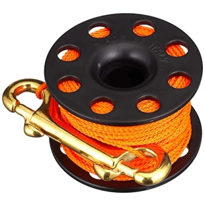Abbildung von Best Divers Finger Reel Karabiner Messing 30 mt