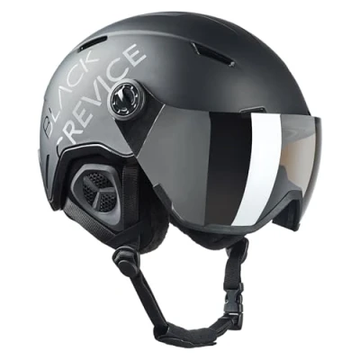 Abbildung von Black Crevice Skihelm Vail mit Visier, matt schwarz/schwarz, L (58 61 cm)…