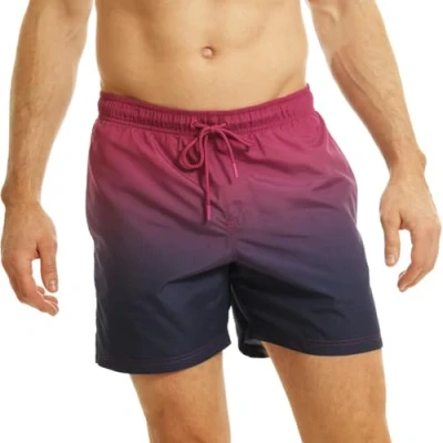 Abbildung von RIPT Herren Essentials Quick Dry UV 50 Sonnenschutz Badeshorts Badehose, Pink Dip Dye, 2XL
