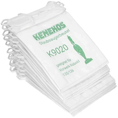 Abbildung von Kenekos 18 Staubsaugerbeutel passend für Vorwerk Kobold 135/136 / 135SC VK135 VK 136, 5 lagig aus hochwertigem Premium Microvlies, Allergiker geeignet