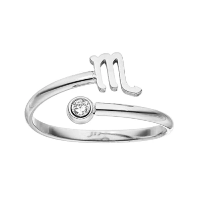Abbildung von Purelei® Sternzeichen Ring Skorpion (Silber) Wasserfester Damenring aus langlebigem Edelstahl Verstellbare Ringe von Größe 60 bis 66 Modeschmuck für deinen individuellen Look