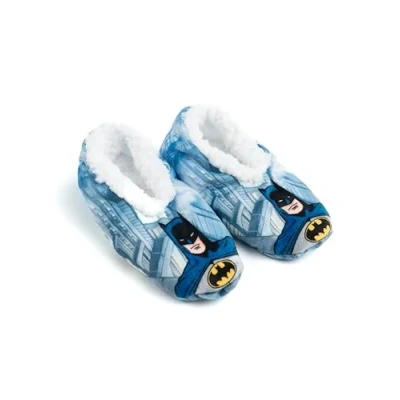 Abbildung von United Labels Homesocks Ballerinas für Mädchen &amp; Jungen ABS Winter Hausschuhe gefüttert Slipper Pantoffeln (Batman, EU Schuhgrößensystem, Kleinkind, Numerisch (von/bis), M, 31, 34)