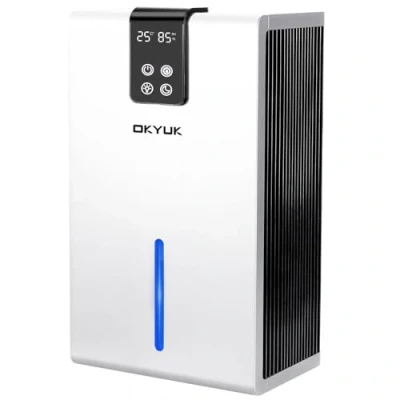Abbildung von Luftentfeuchter Elektrisch 2700ml, für Zuhause mit automatischer Abschaltung, 7 Farben LED Licht, ideal Wohnmobil, Badezimmer, Schlafzimmer,Keller (Weiß)