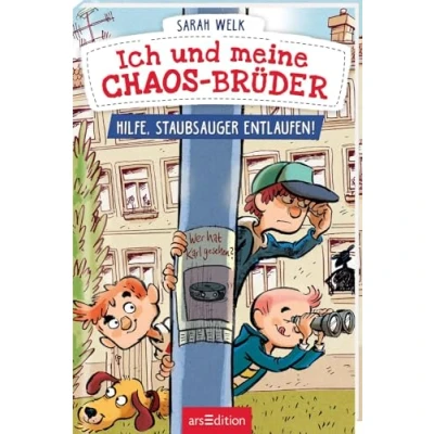 Abbildung von Ich und meine Chaos Brüder Hilfe, Staubsauger entlaufen! (Ich 2): Frecher Lesespaß für Jungen Mädchen ab 7 Jahre In Fibelschrift mit vielen bunten Bildern
