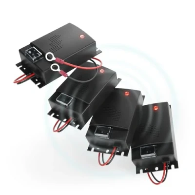 Abbildung von greate. 4X Marderschreck Auto mit 12V Batterieanschluss Marderschrecker für Motorraum Mader Abwehr, Marderschutz Auto, Marderabwehr Marder Ultraschall, Maderschrecker