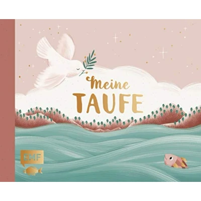 Abbildung von Meine Taufe (rosa): Eintragalbum für Erinnerungen und Fotos mit wattiertem Einband edler Goldfolienprägung