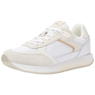 Abbildung von Tommy Hilfiger Essential Elevated Runner Sneaker low, Damen, Größe: 37, White Schuhe