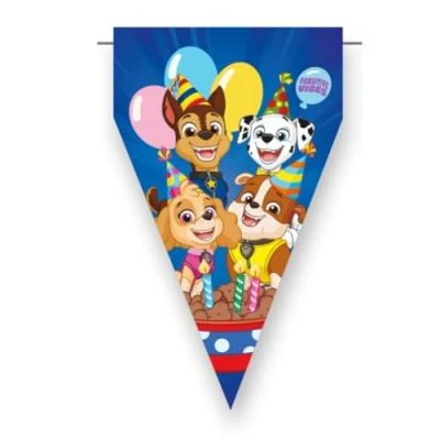 Abbildung von BeenSmile, Paw Patrol Wimpelkette, Geburtstagsdekoration, für Kinder, Dekoration Kindergeburtstag, Partyartikel, Feier und Jubiläum, 1 Stück, 3 m