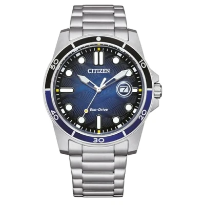Abbildung von CITIZEN Herren Analog Quarz Uhr mit Edelstahl Armband AW1810 85L